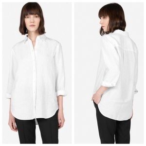 Everlane Classic White Button Down Shirt Top